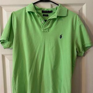 Ralph Lauren Men's Bright Green Polo Shirt